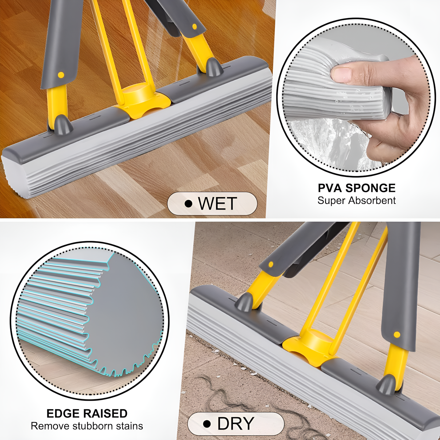 AquaPress EasyDry Foldable Mop