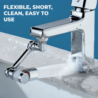 Rotating Faucet/Tap Extender | Stainless Steel Finish | 1180° rotation